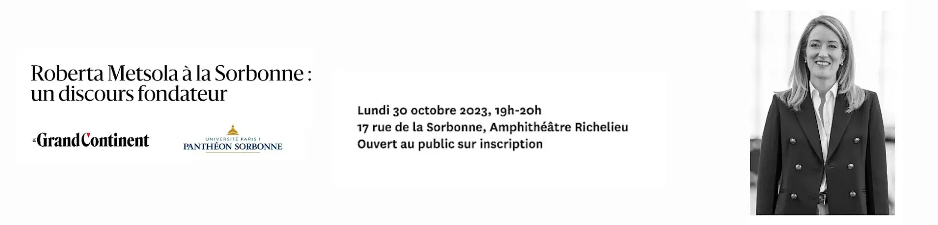 Roberta Metsola à la Sorbonne : un discours Fondateur