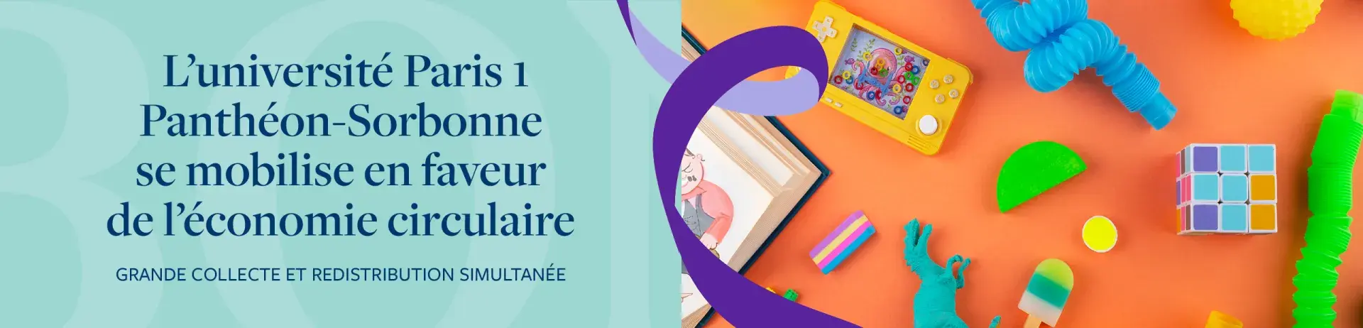 L'université Paris 1 Panthéon-Sorbonne se mobilise en faveur de l'économie circulaire / Grande collecte et redistribution simultanée